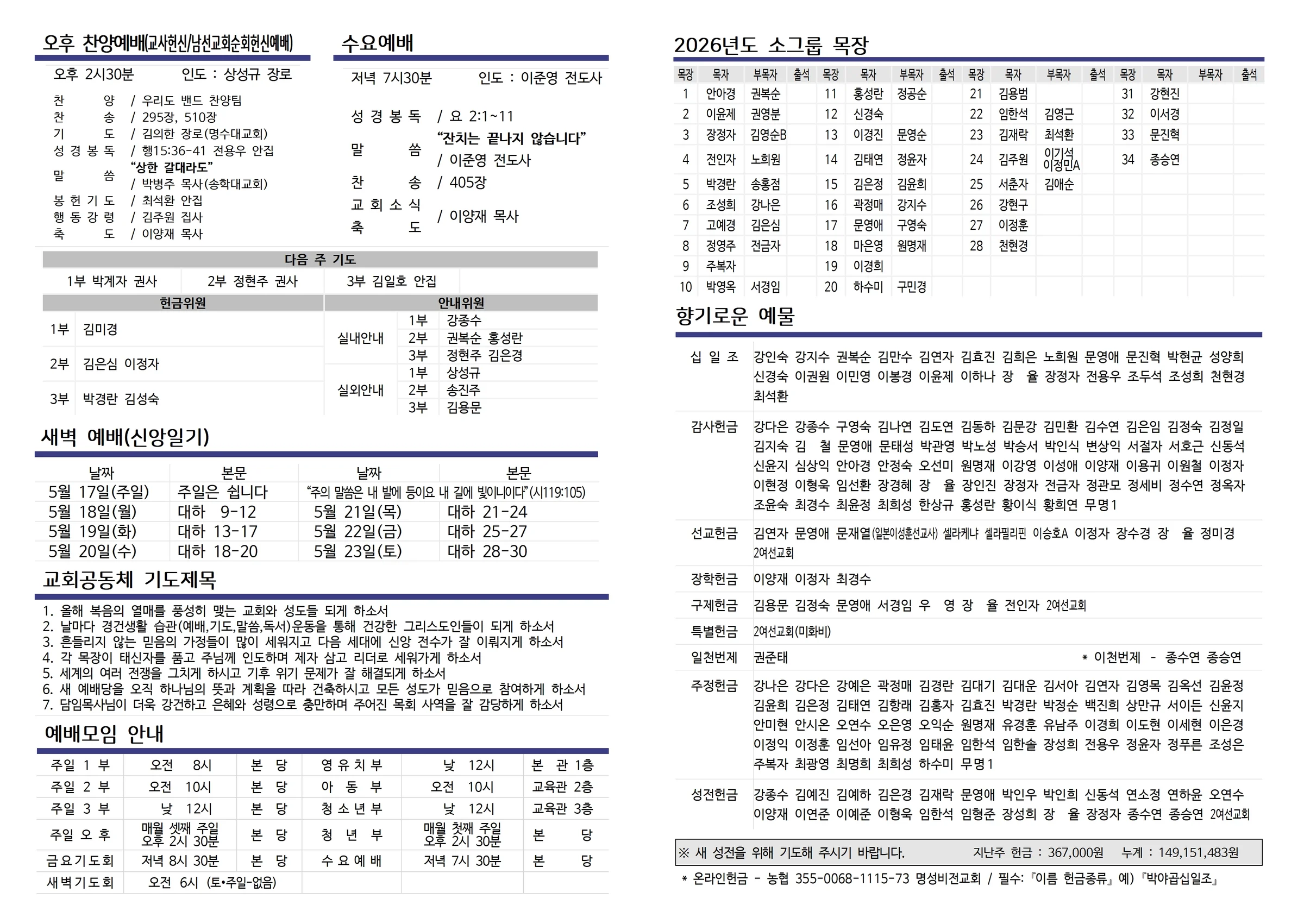 2026년 5월 17일 주보 사진 2