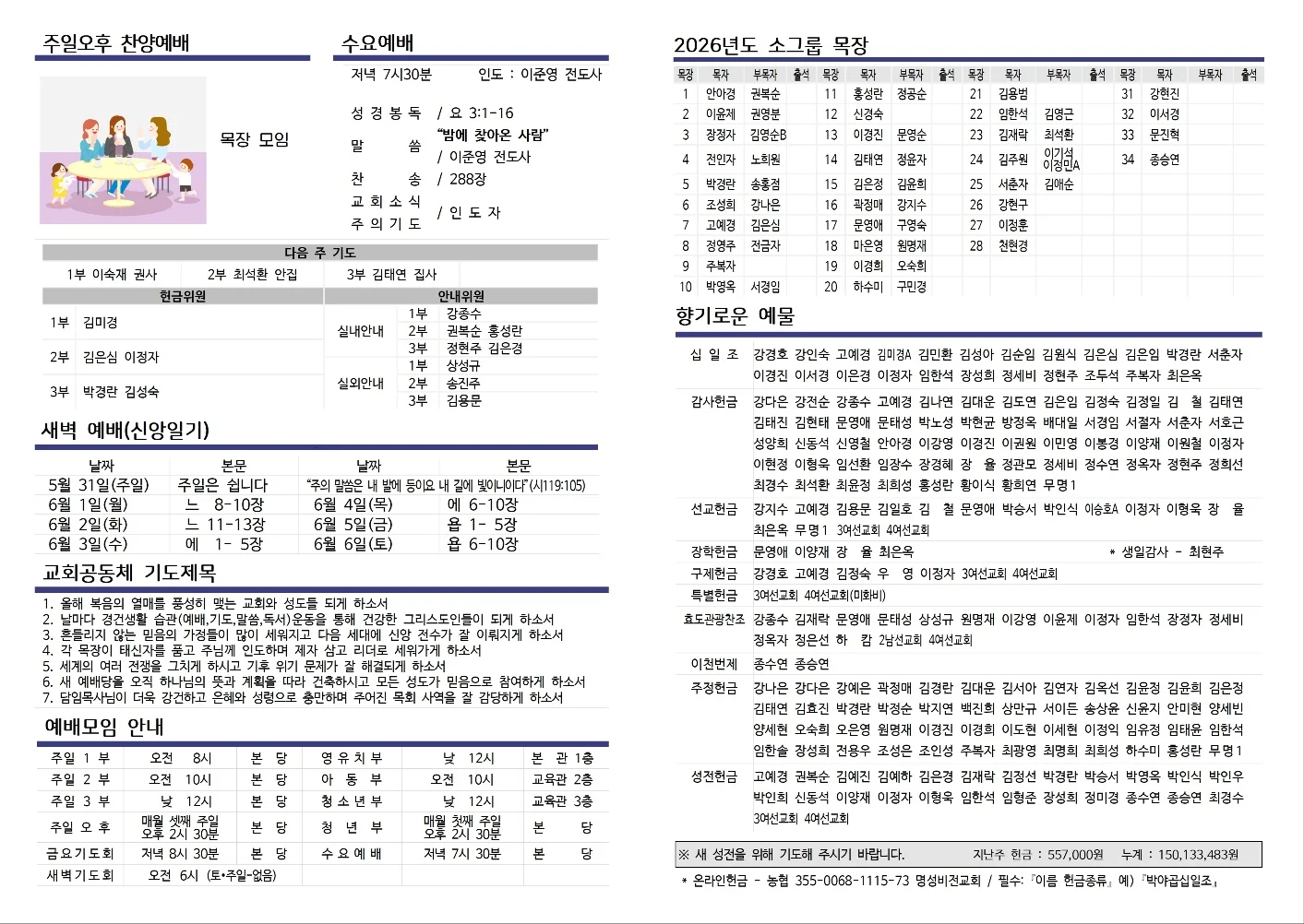 2026년 5월 31일 주보 사진 1